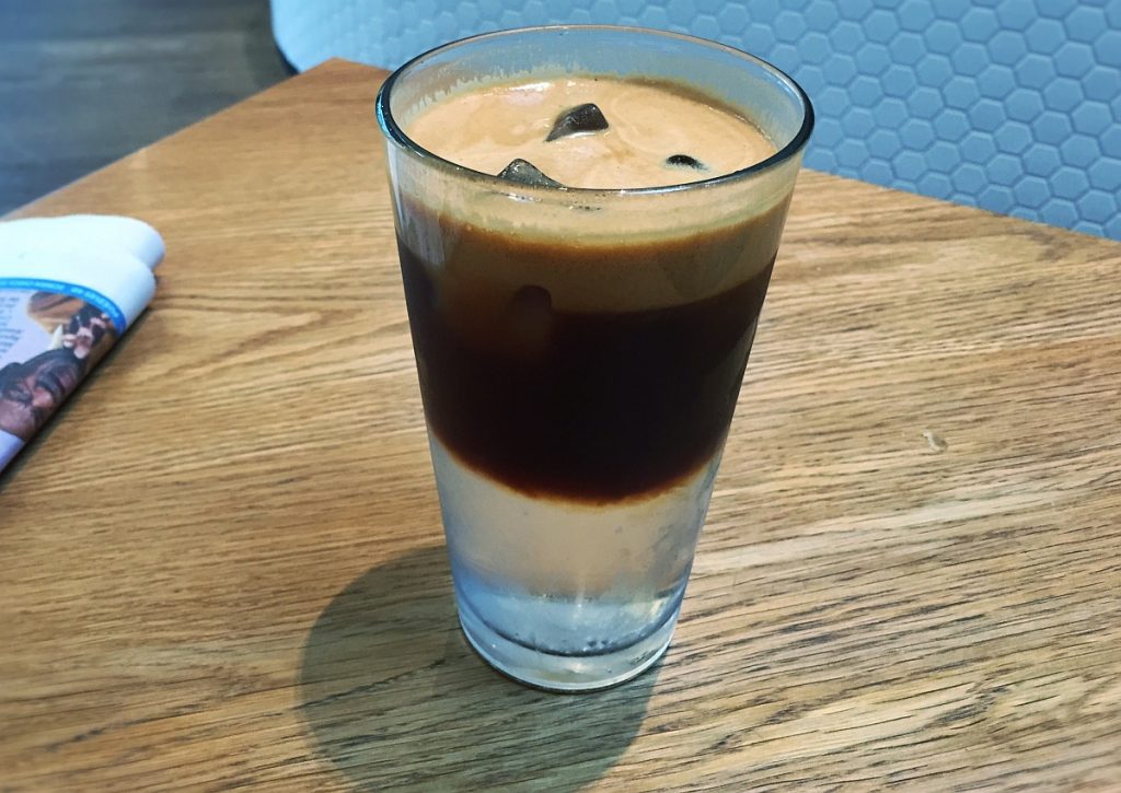 Cold Brew and Tonic Cold brew coffee and tonic cocktail