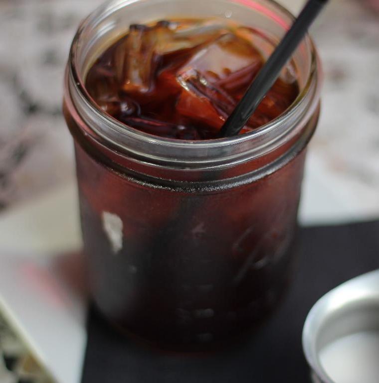 Iced Coffee Prepared with cold brew Iced Coffee Prepared with cold brew in mason jar